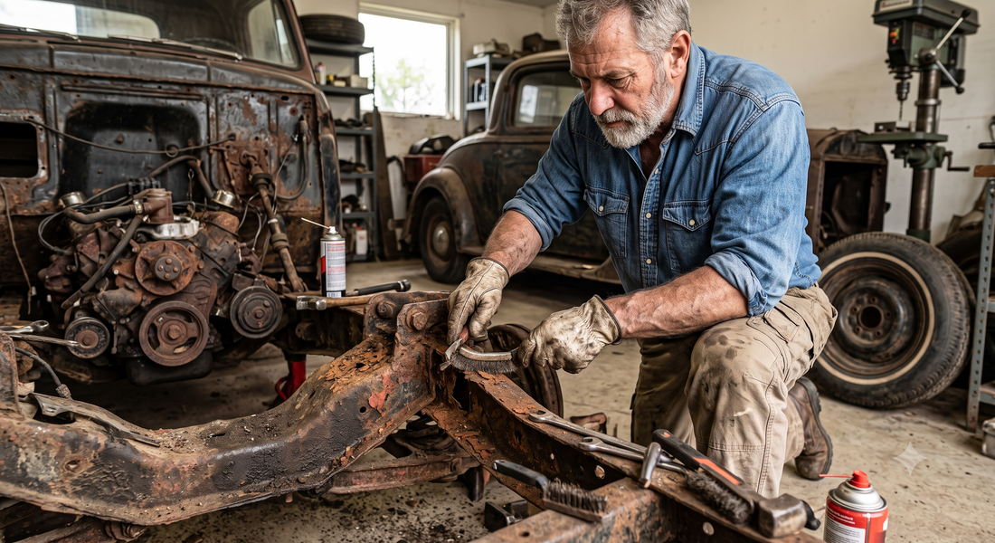 How to Restore Vintage Machinery & Free Rusted Cast Iron Bolts