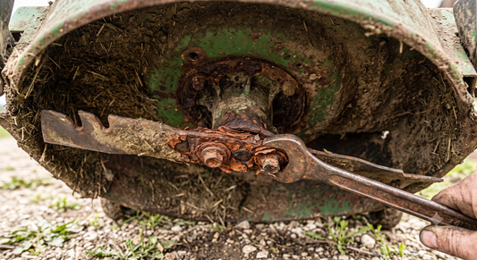 How to Loosen Stuck Lawn Mower Blade Bolts & Deck Hardware